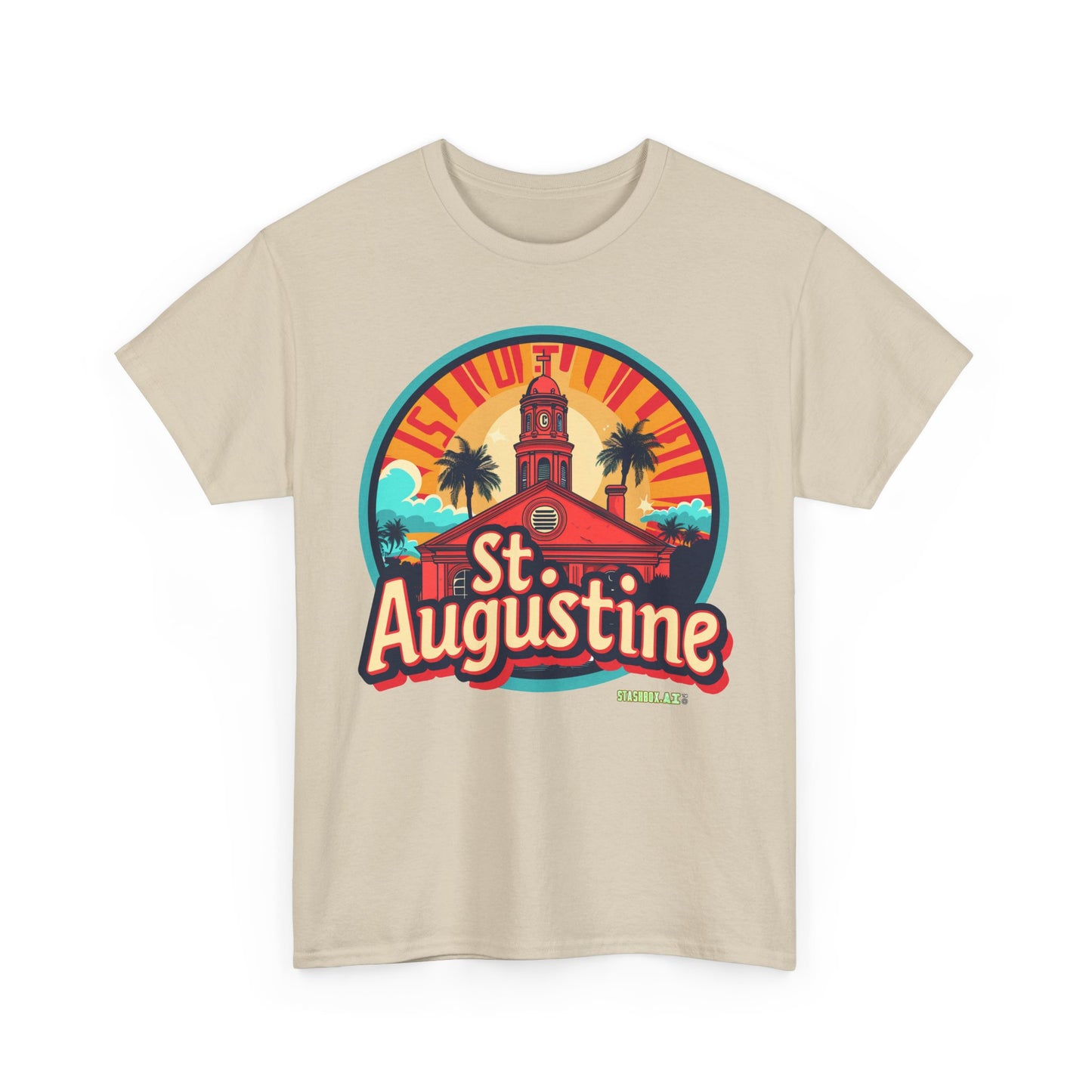 Unisex Heavy Cotton Tee St. Augustine Design 004