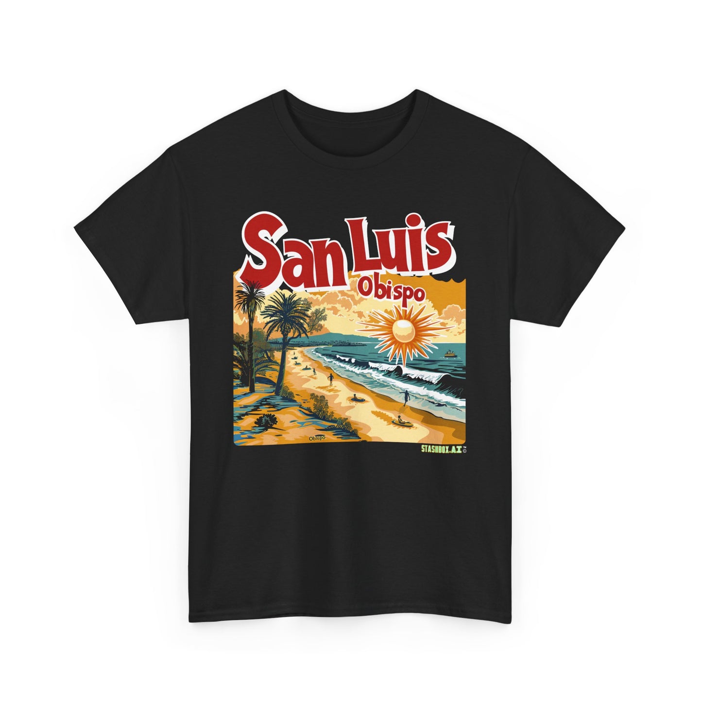 Unisex Heavy Cotton TShirt San Luis Obispo Design 008