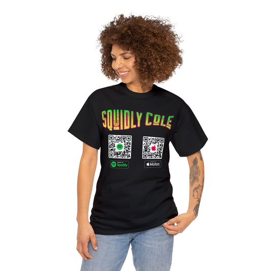 Unisex Heavy Cotton T-Shirt Squidly Cole QR Links Shirt
