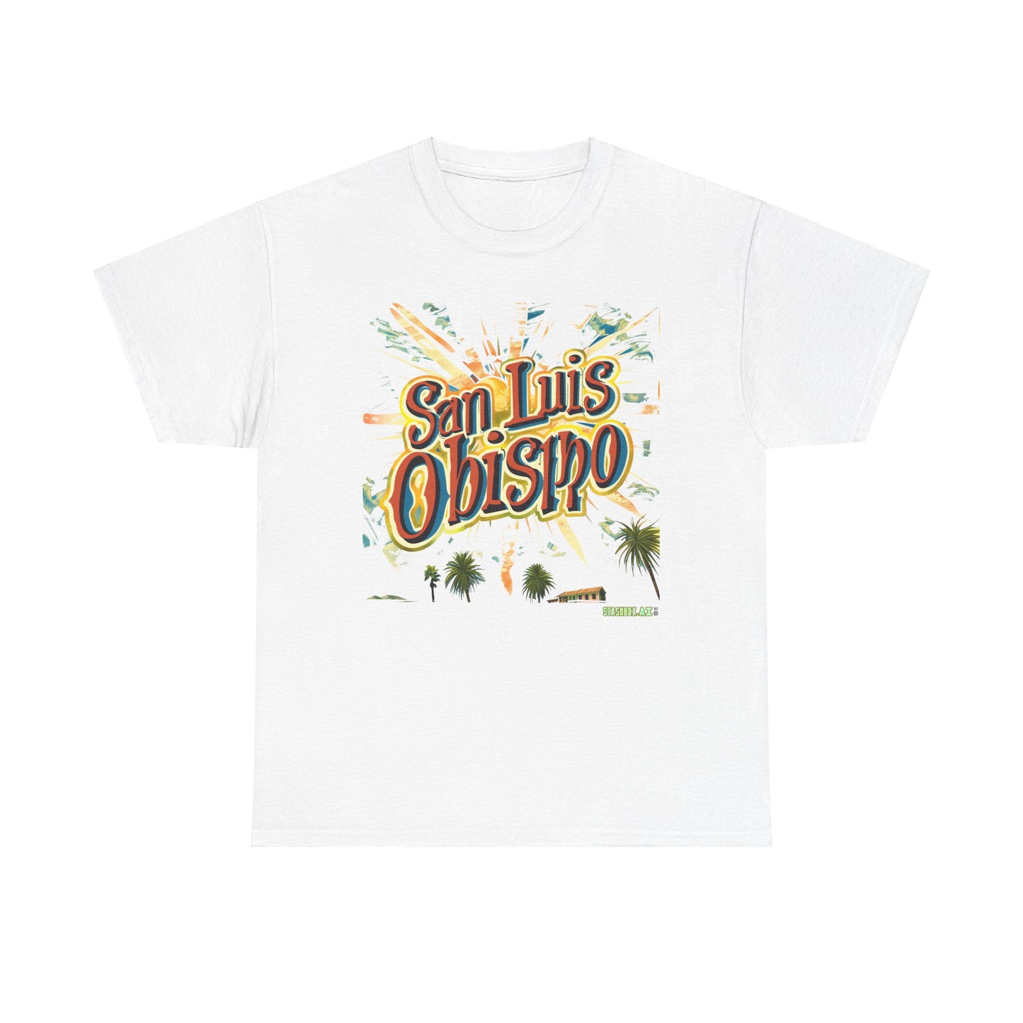 Unisex Heavy Cotton TShirt San Luis Obispo Design 007