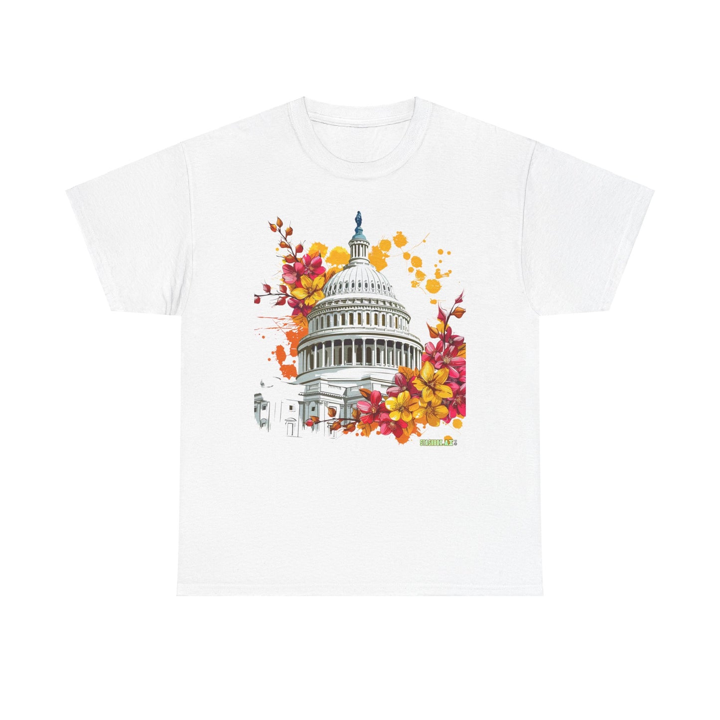 Unisex Heavy Cotton TShirt Washington DC 001