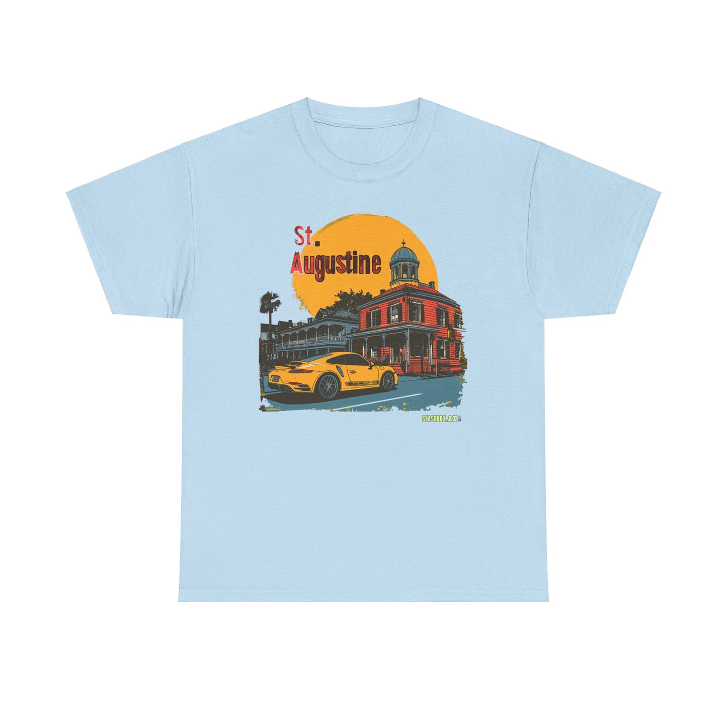 Unisex Heavy Cotton TShirt St. Augustine Design 010