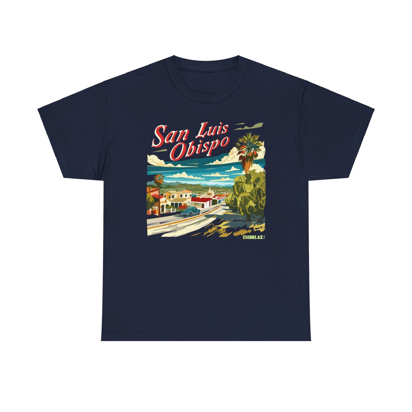 Unisex Heavy Cotton TShirt San Luis Obispo Design 005