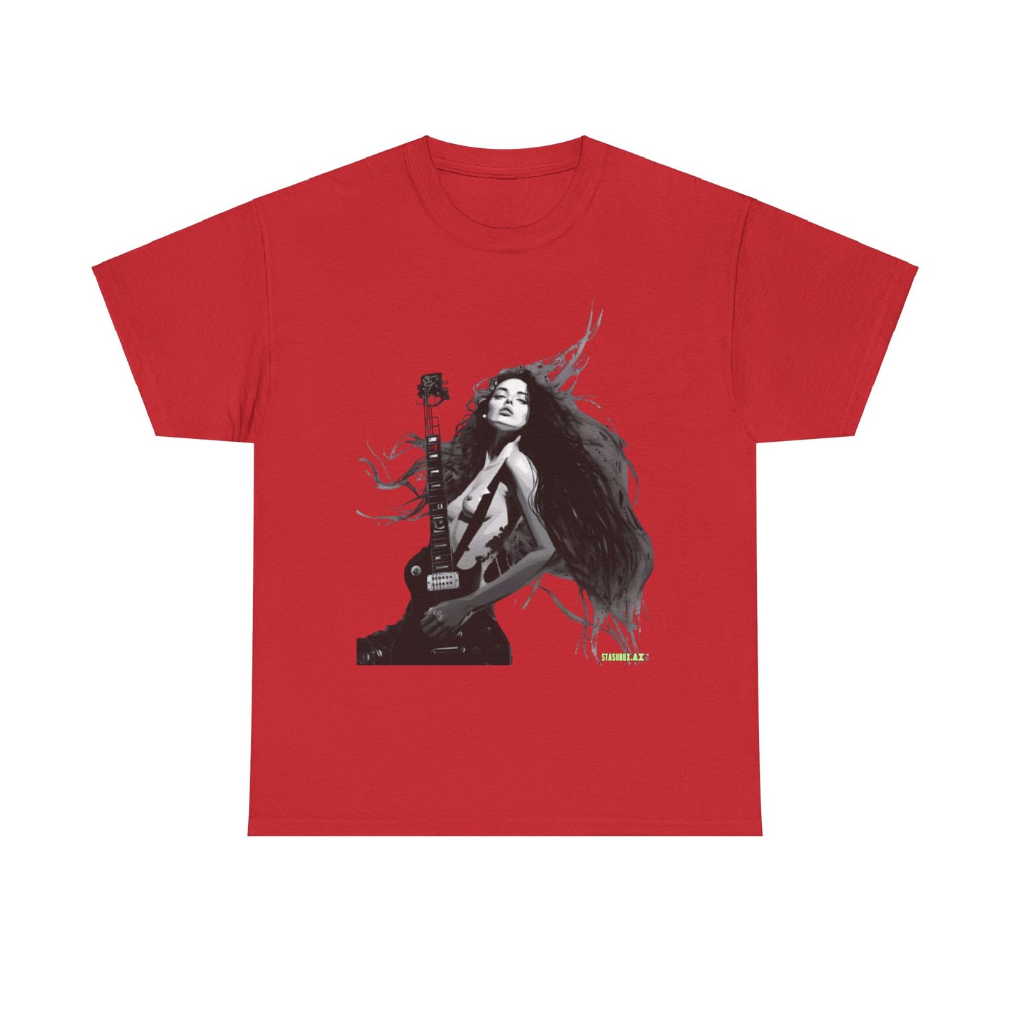 Unisex Heavy Cotton T-Shirt  Girl Guitar N2