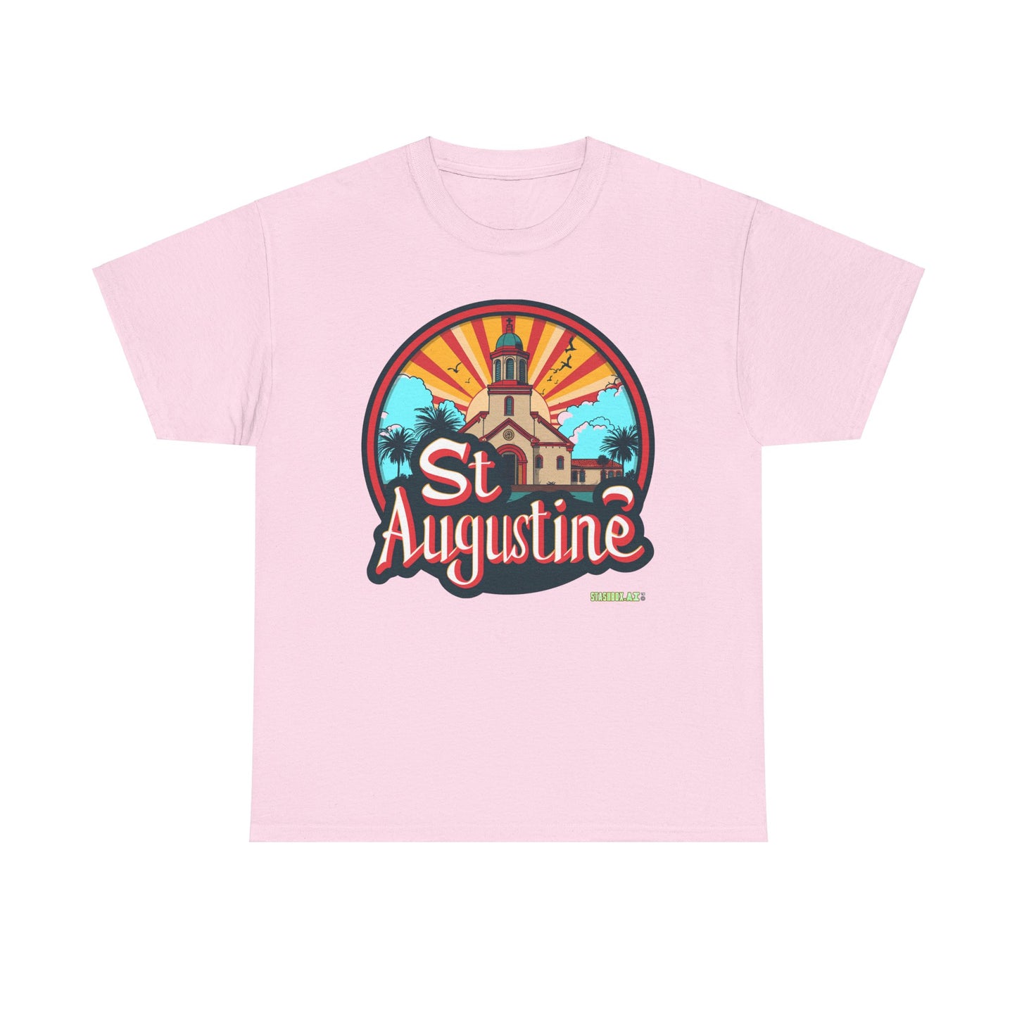 Unisex Heavy Cotton Tee St. Augustine Design 006