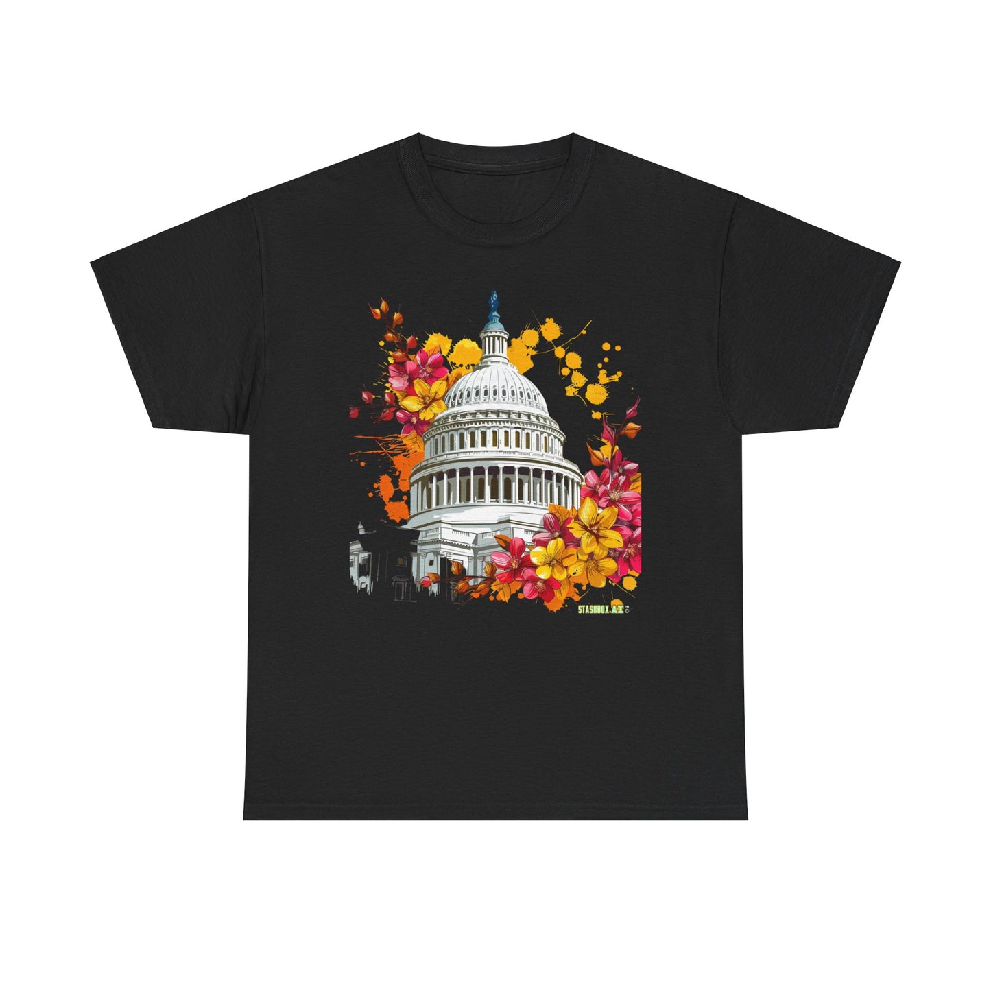 Unisex Heavy Cotton TShirt Washington DC 001