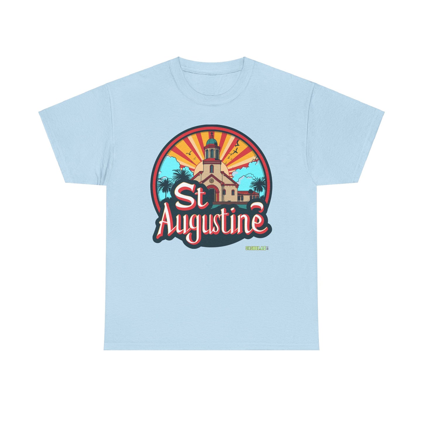 Unisex Heavy Cotton Tee St. Augustine Design 006