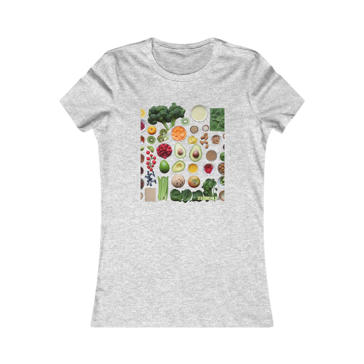 Women's Favorite T-Shirt Vegatables Knolling Art Style 011