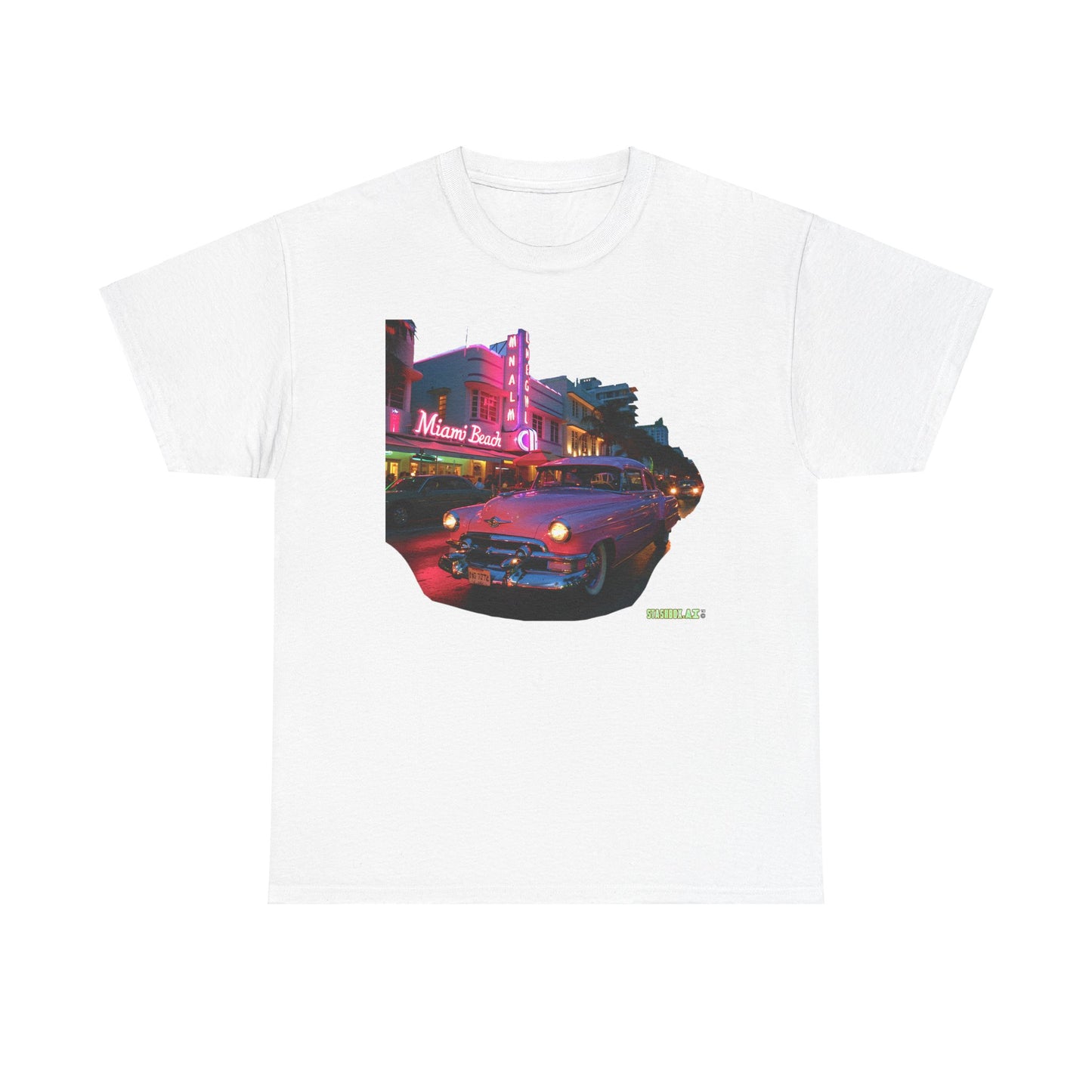 Unisex Heavy Cotton TShirt Miami Design 015