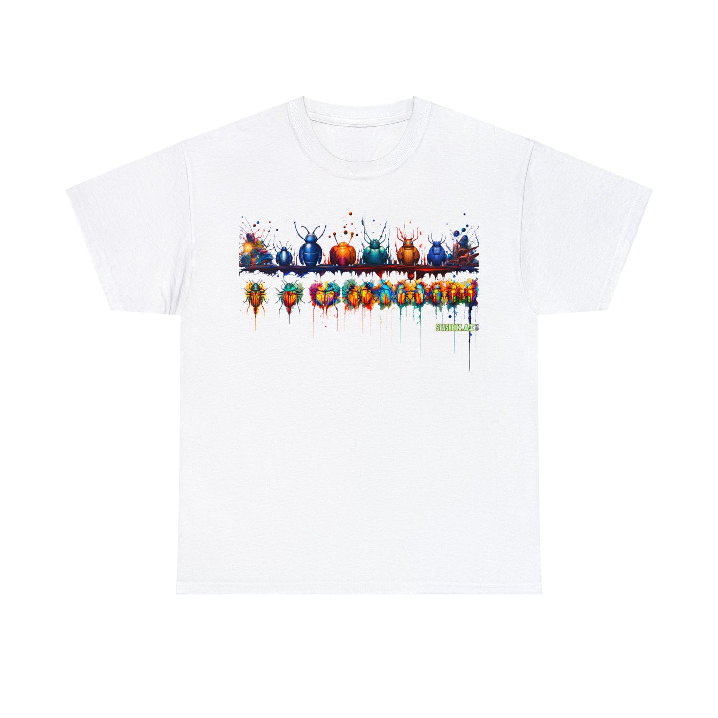 Unisex Heavy Cotton Tee Colorful Bugs 001 T-Shirt