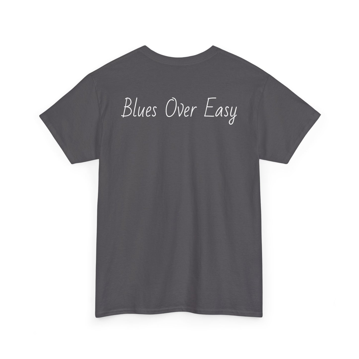 Unisex Heavy Cotton Tshirt I Heart The Blues 002