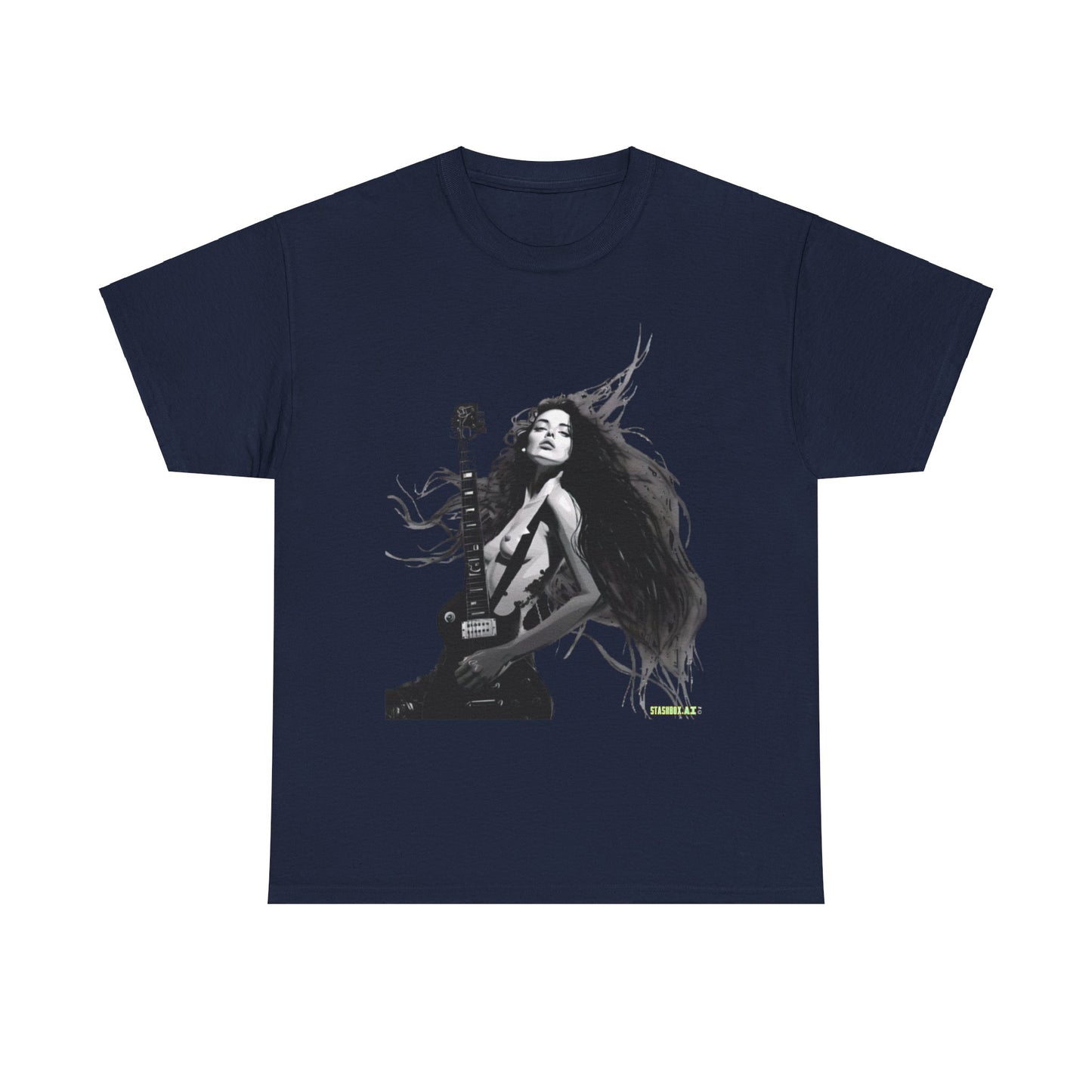 Unisex Heavy Cotton T-Shirt  Girl Guitar N2