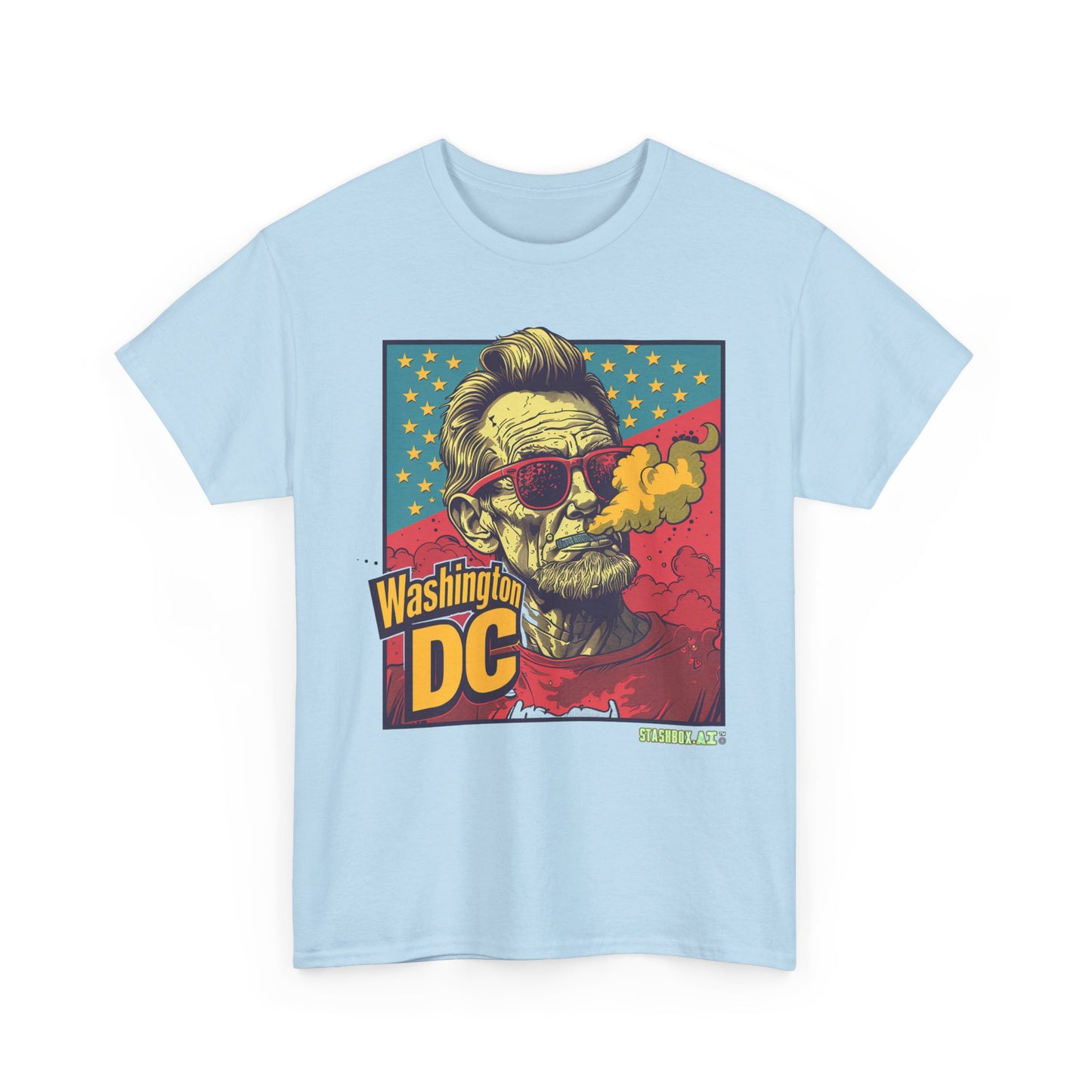 Unisex Heavy Cotton TShirt Abe Lincoln Washington DC 008