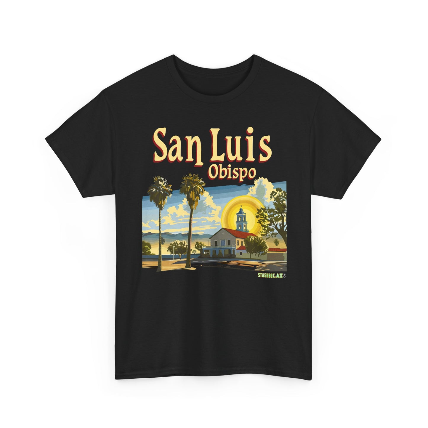 Unisex Heavy Cotton TShirt San Luis Obispo Design 4