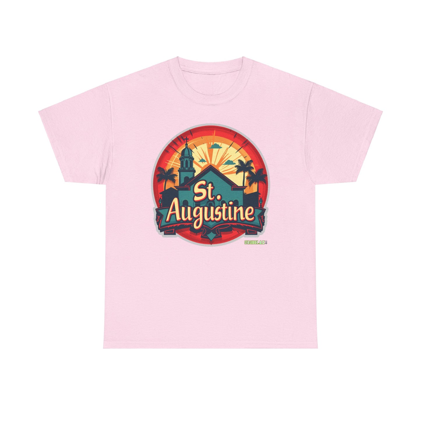 Unisex Heavy Cotton Tee St. Augustine Design 002