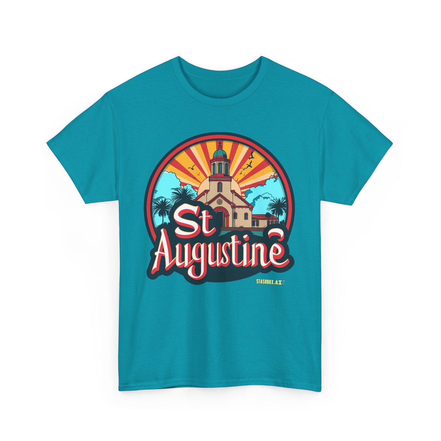 Unisex Heavy Cotton Tee St. Augustine Design 007