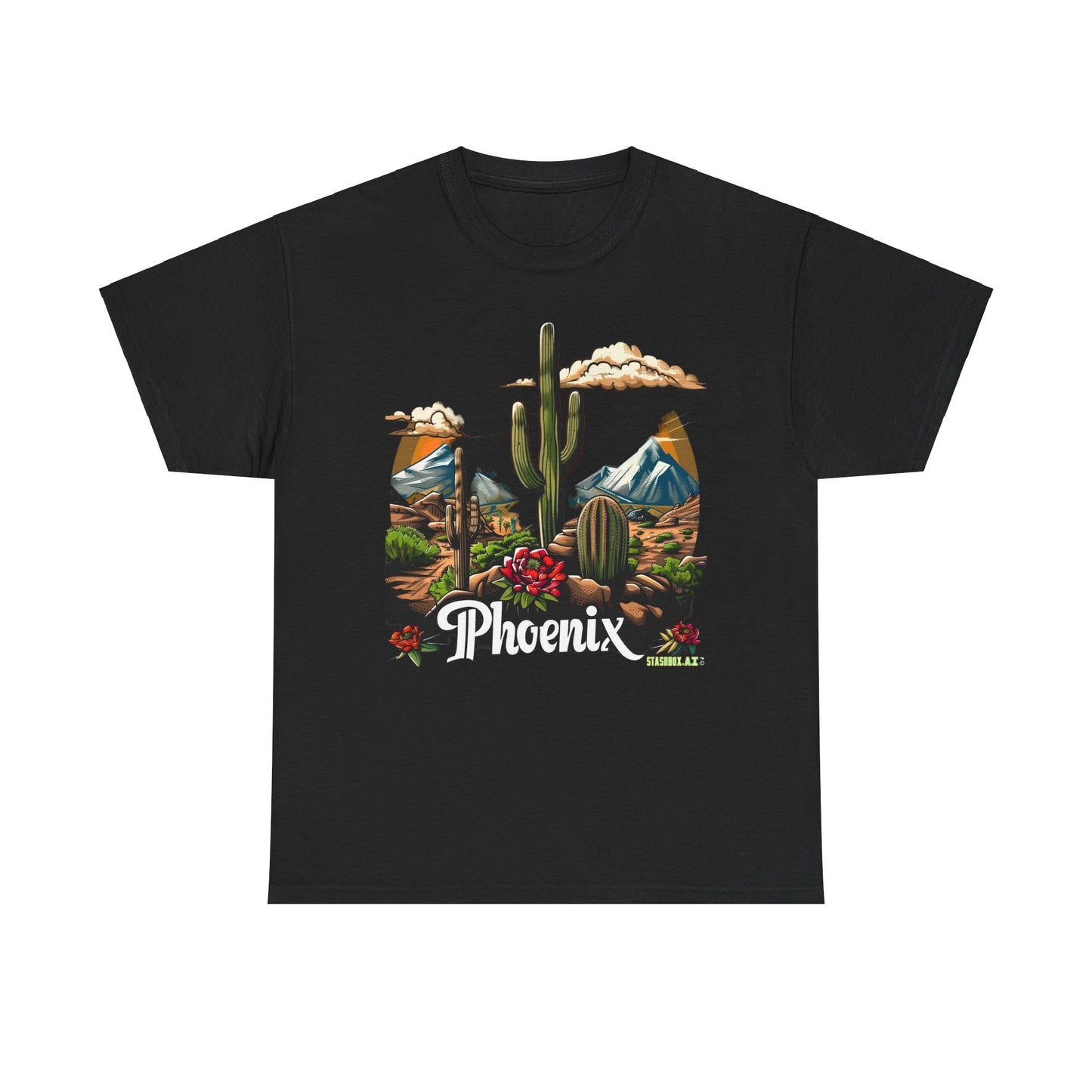 Unisex Heavy Cotton T-Shirt Phoenix Tourism Souvenir 1