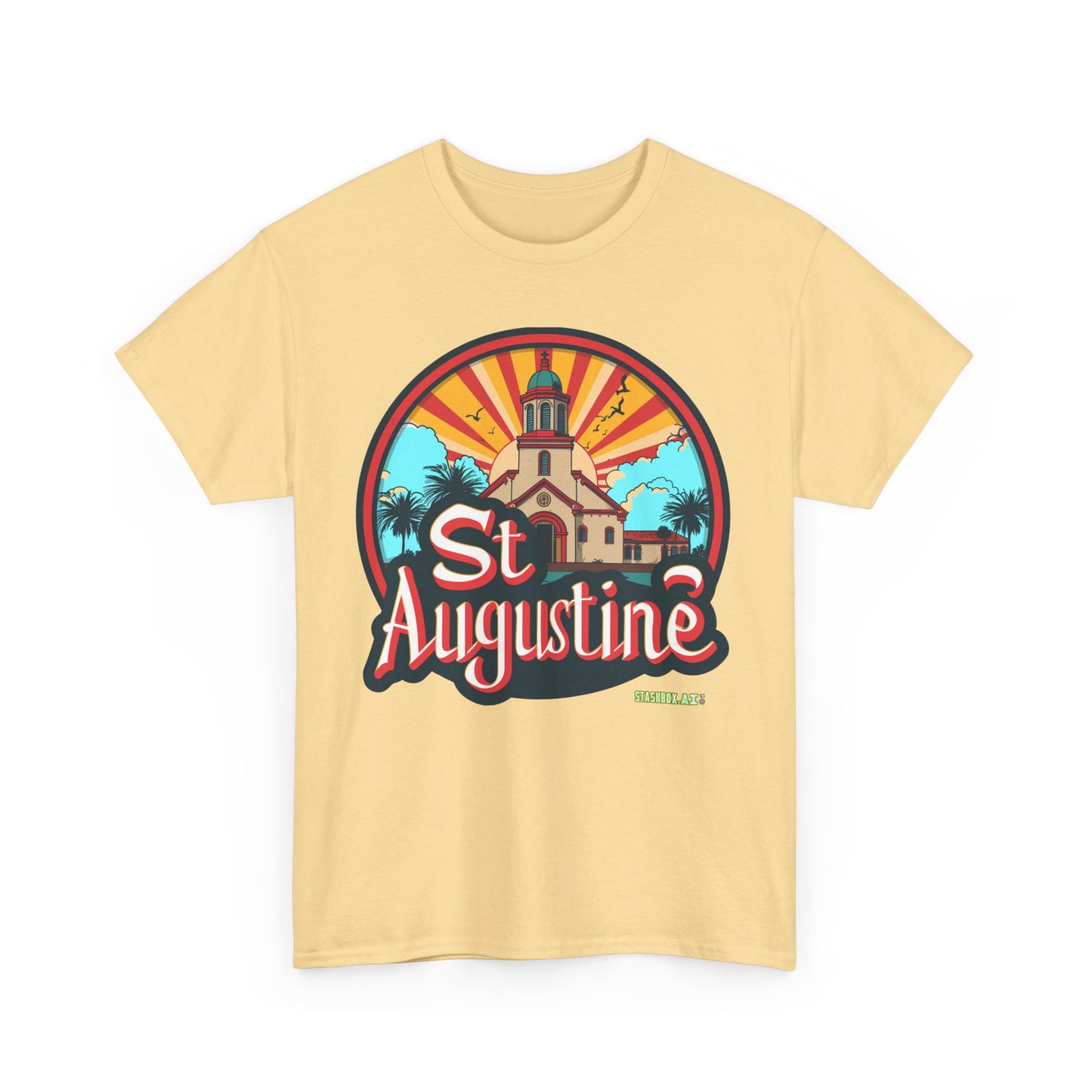 Unisex Heavy Cotton Tee St. Augustine Design 007