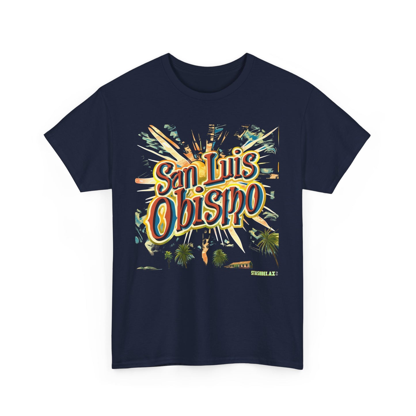 Unisex Heavy Cotton TShirt San Luis Obispo Design 007