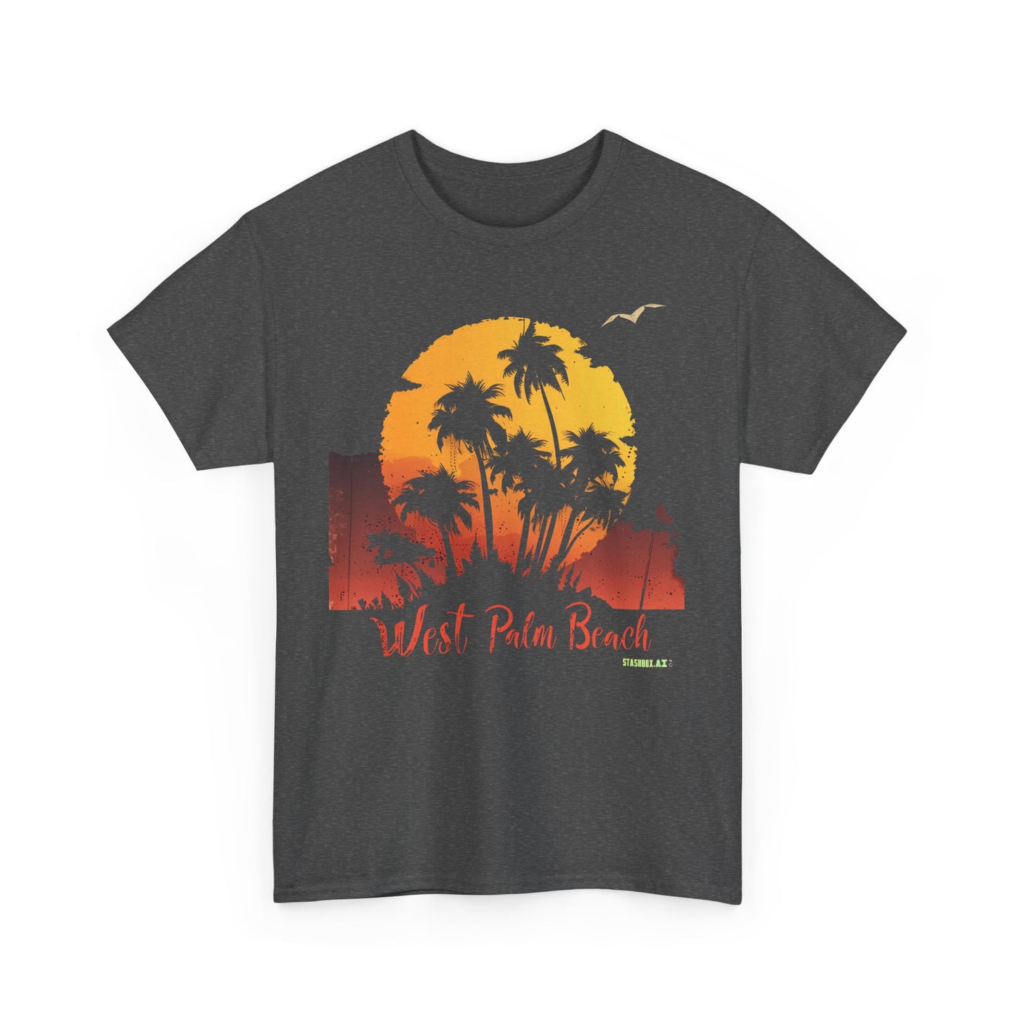 Unisex Heavy Cotton Tee West Palm Beach 026b