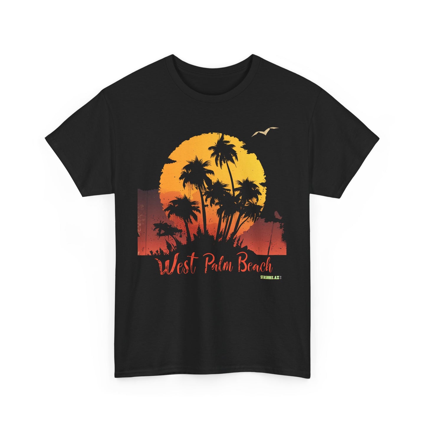 Unisex Heavy Cotton Tee West Palm Beach 026b