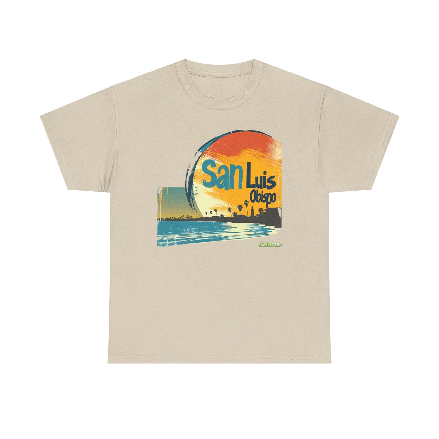 Unisex Heavy Cotton TShirt San Luis Obispo Design 001