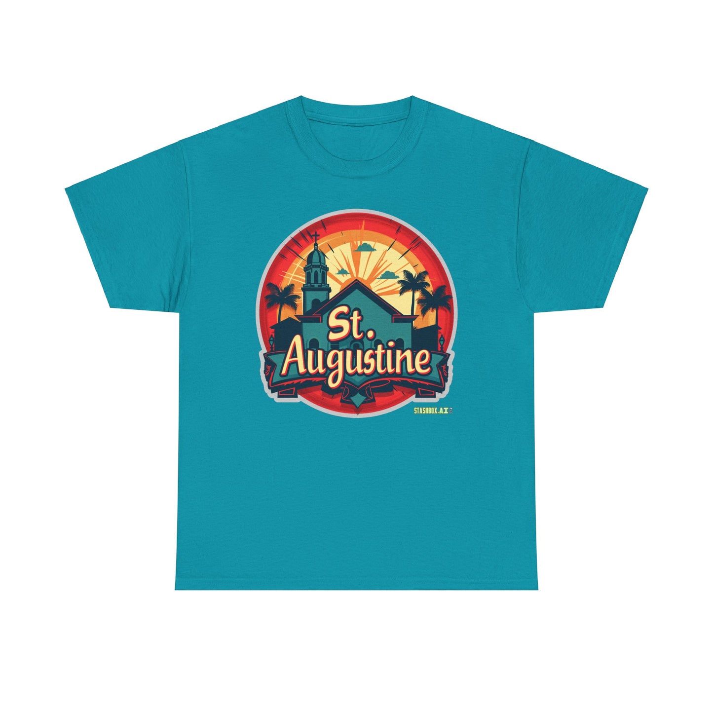 Unisex Heavy Cotton Tee St. Augustine Design 002