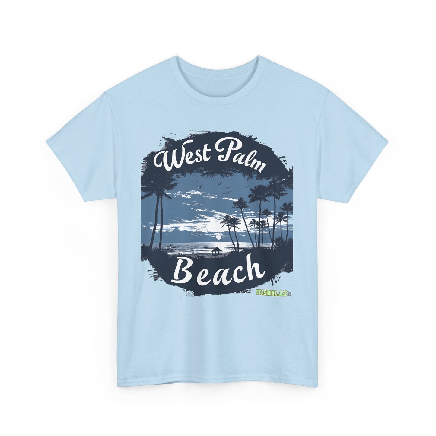 Unisex Heavy Cotton Tee West Palm Beach 009