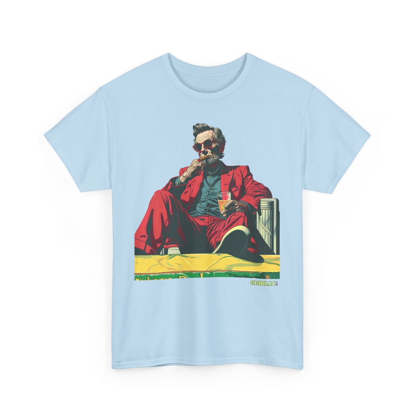 Unisex Heavy Cotton TShirt Abe Lincoln Washington DC 009