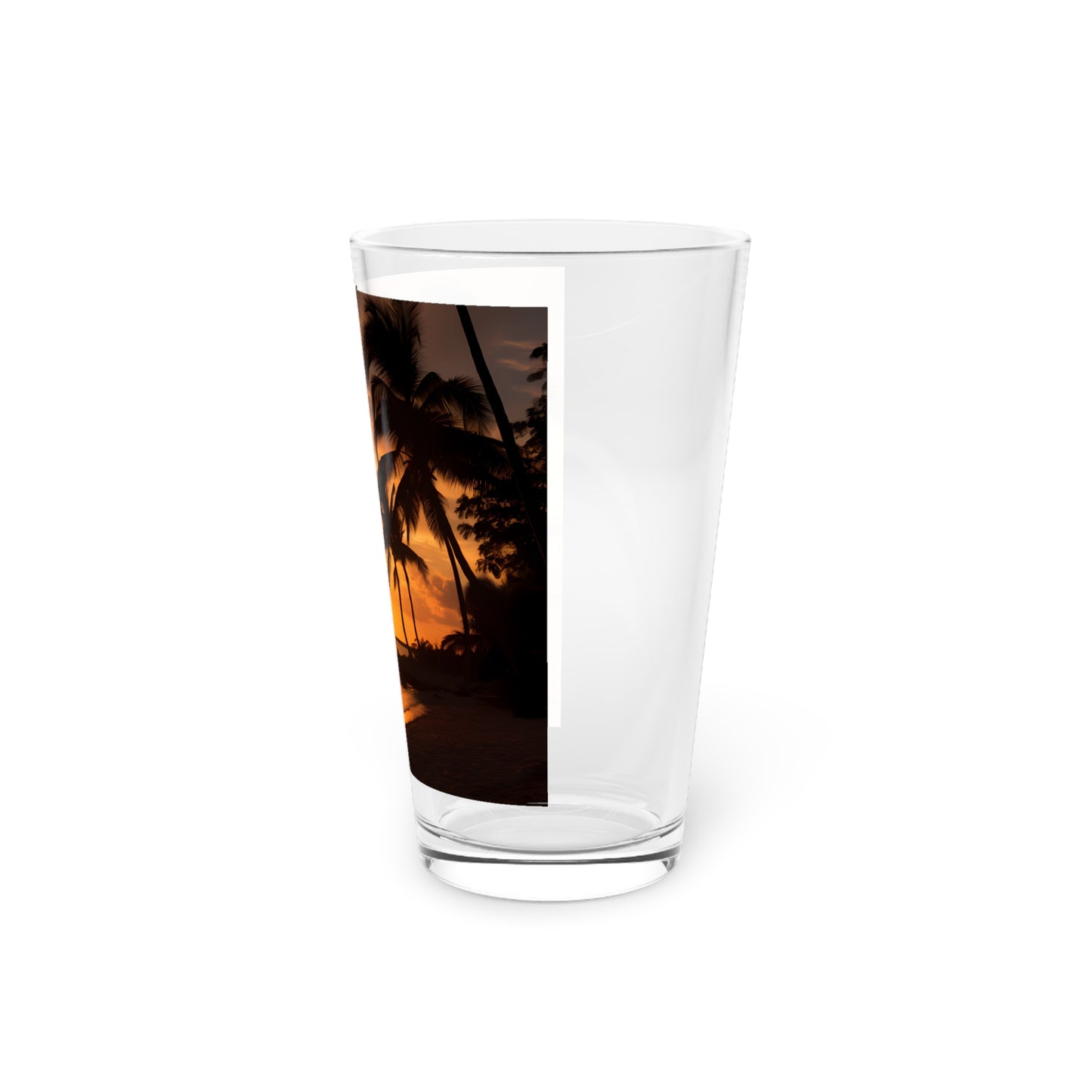 Pint Glass, 16oz Florida Sunset Paradise FLTV 006