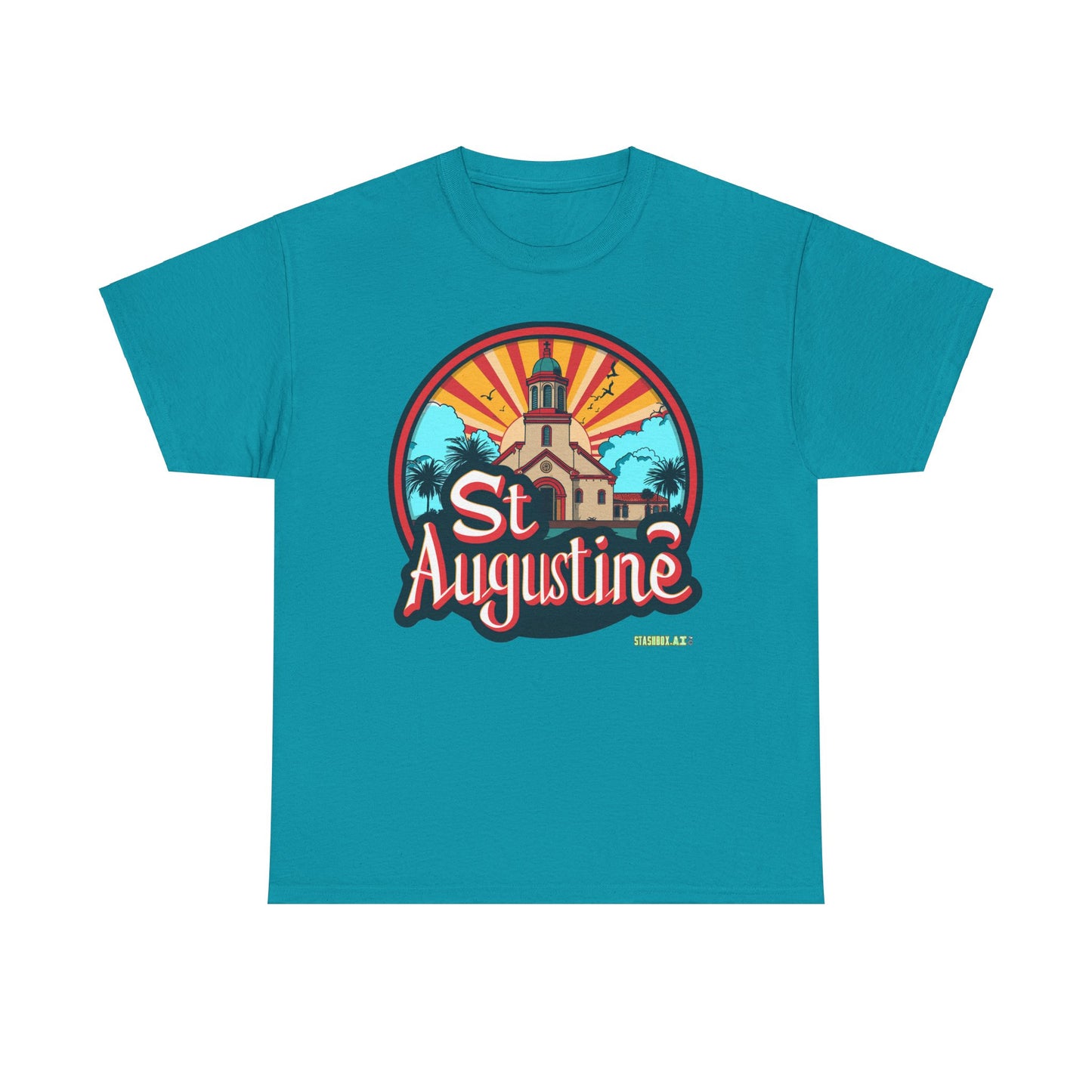 Unisex Heavy Cotton Tee St. Augustine Design 006