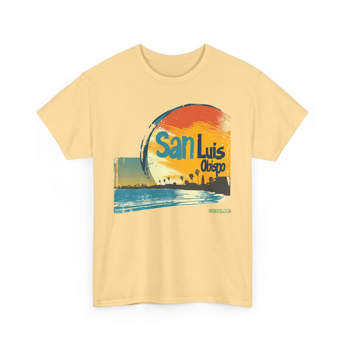 Unisex Heavy Cotton TShirt San Luis Obispo Design 001