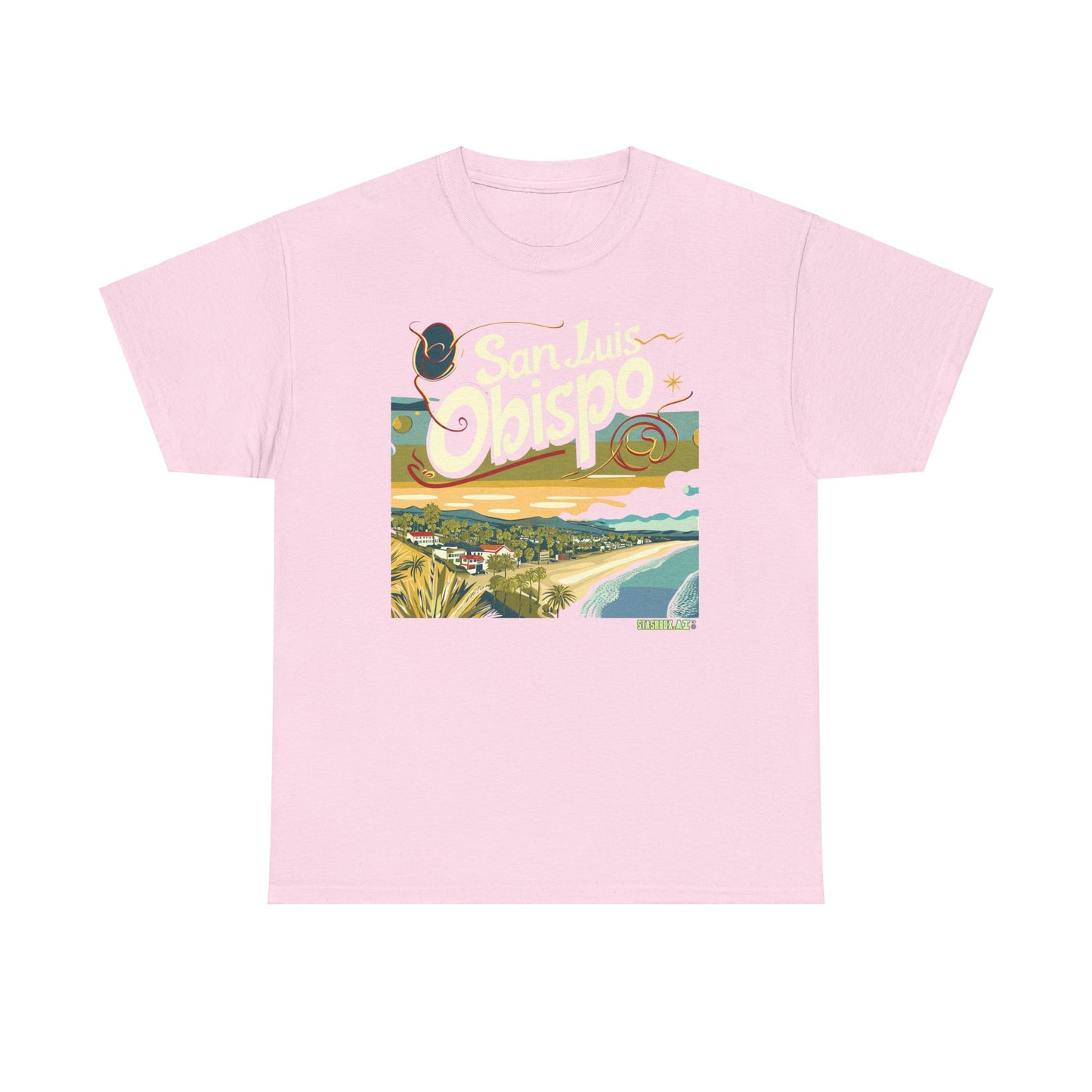 Unisex Heavy Cotton TShirt San Luis Obispo Design 006