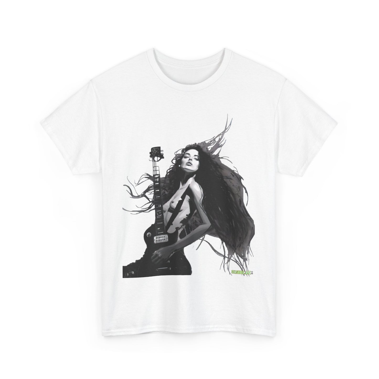 Unisex Heavy Cotton T-Shirt  Girl Guitar N2