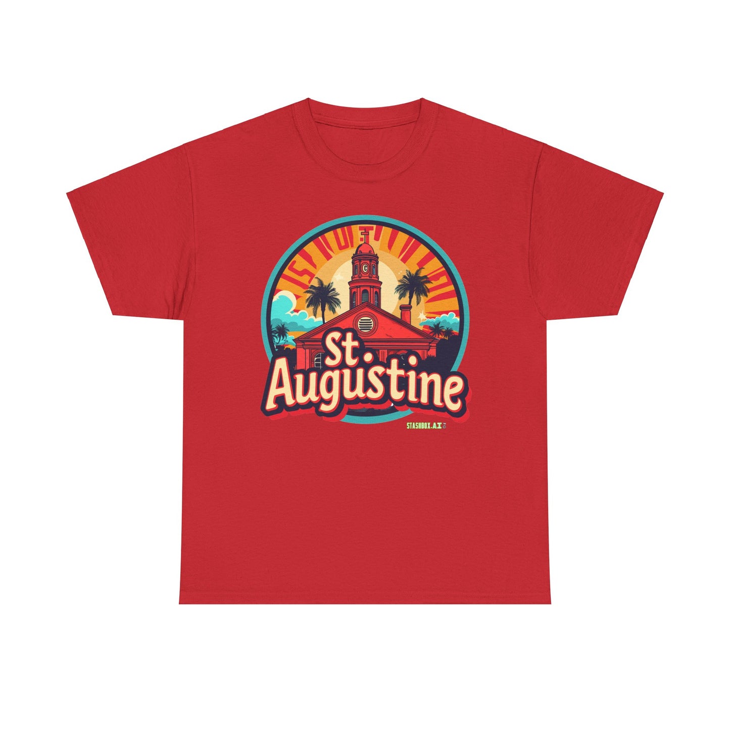 Unisex Heavy Cotton Tee St. Augustine Design 004