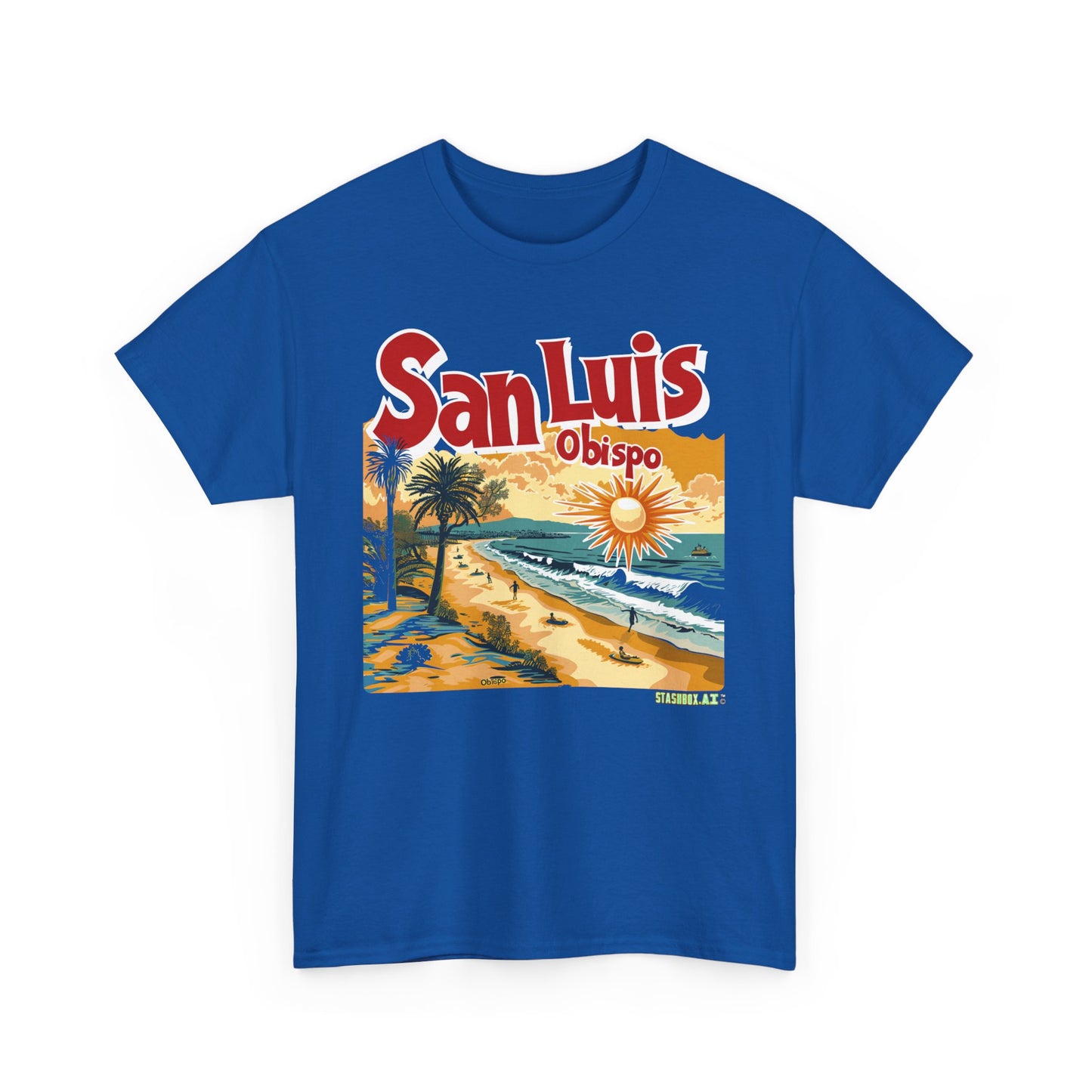 Unisex Heavy Cotton TShirt San Luis Obispo Design 008