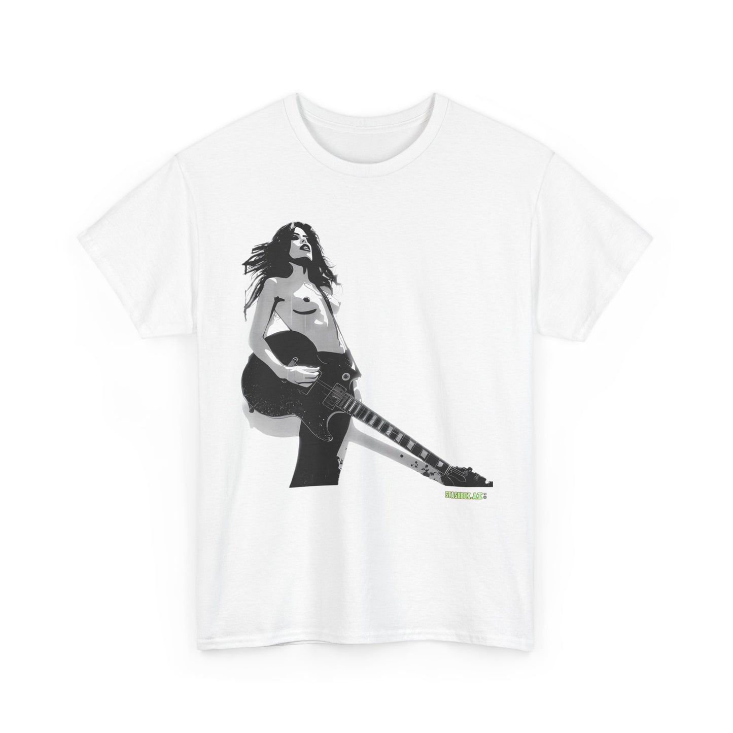 Unisex Heavy Cotton T-Shirt  Girl Guitar N1