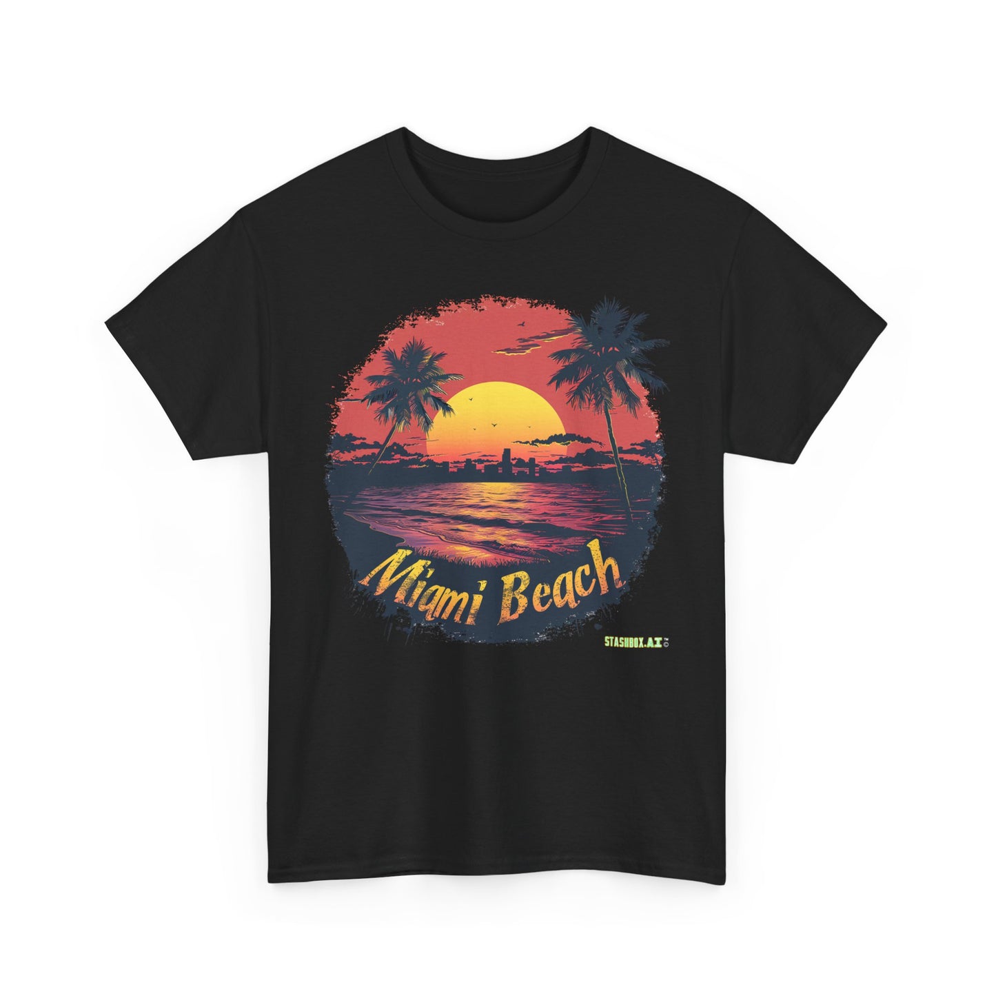 Unisex Heavy Cotton Miami TShirt Design 09