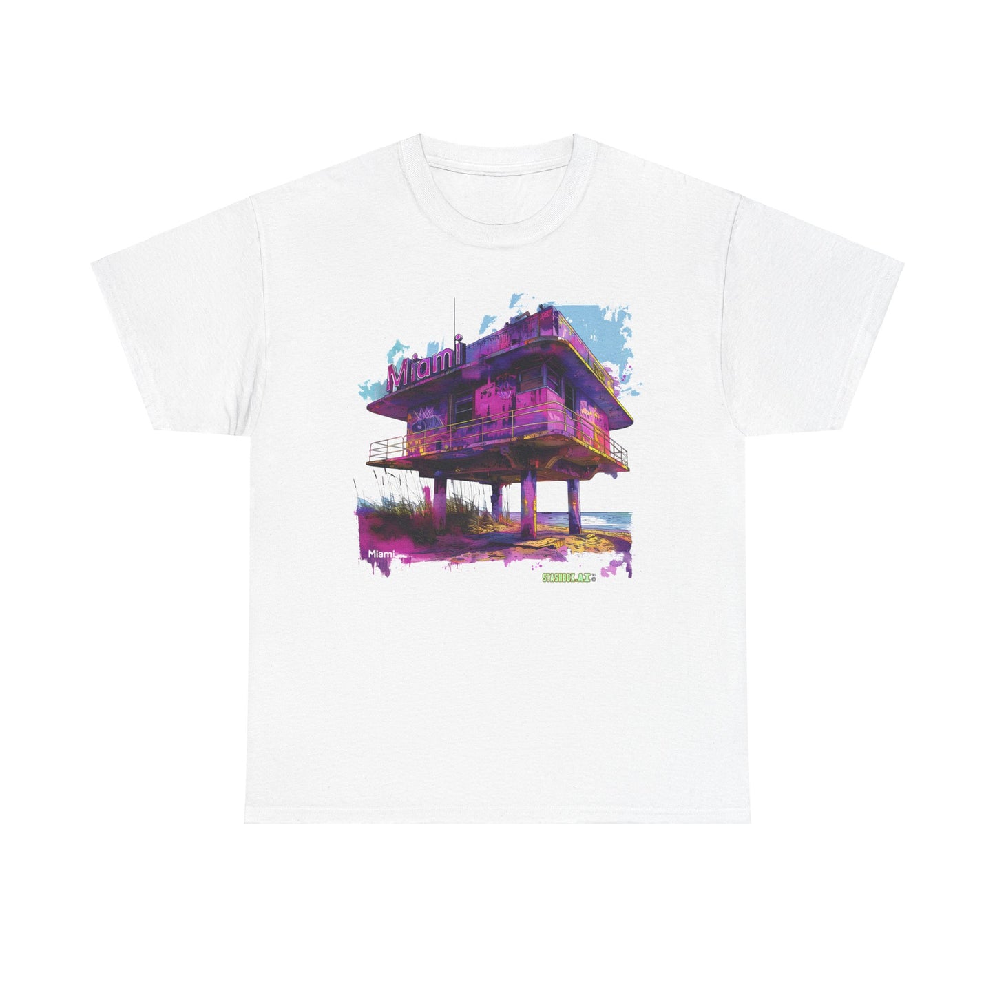 Unisex Heavy Cotton Miami TShirt Design 08