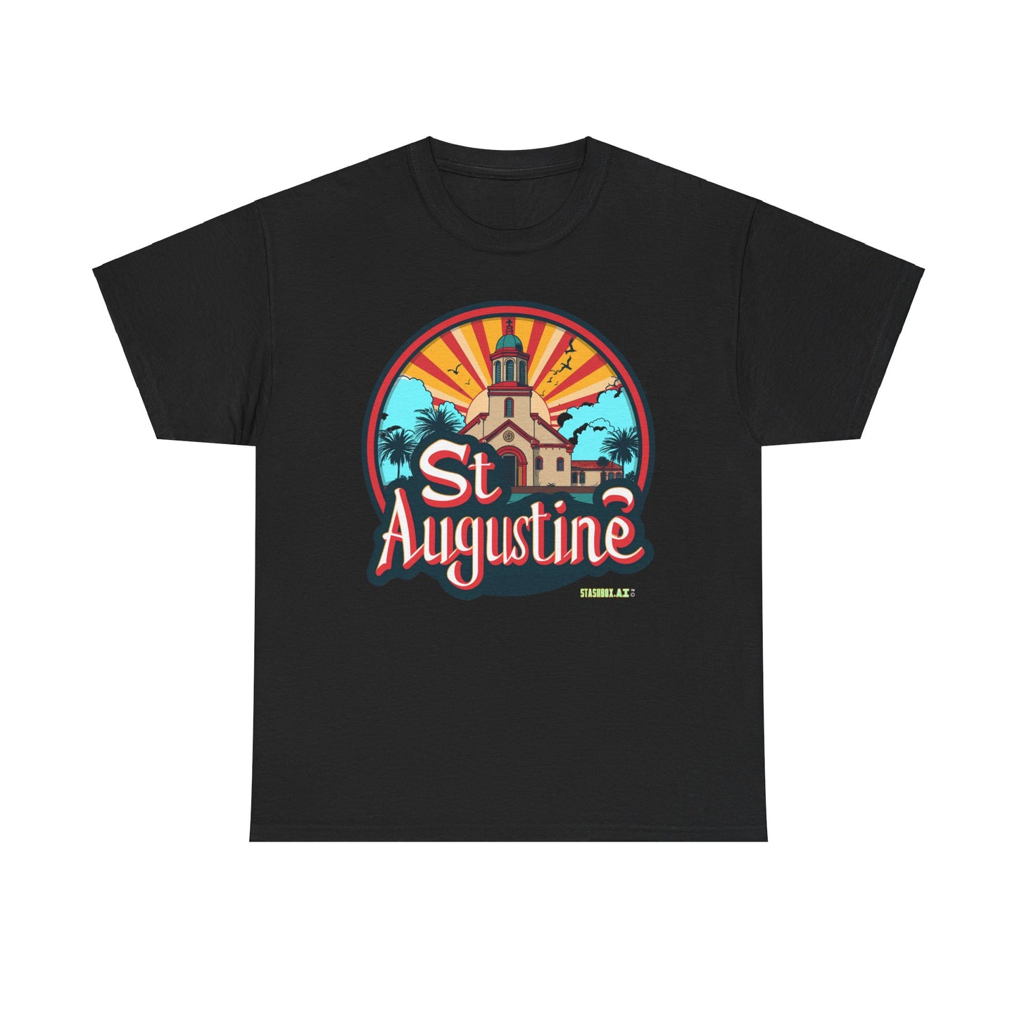 Unisex Heavy Cotton Tee St. Augustine Design 007