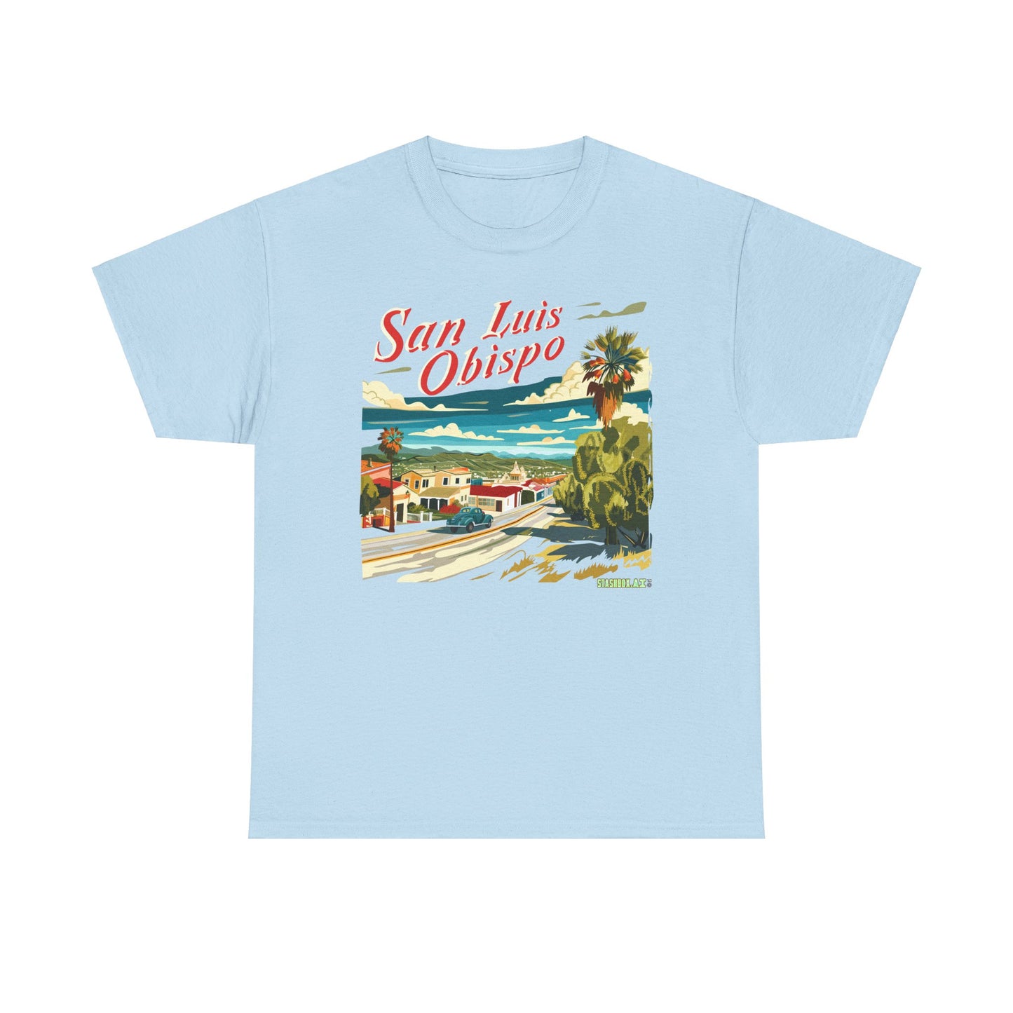 Unisex Heavy Cotton TShirt San Luis Obispo Design 005