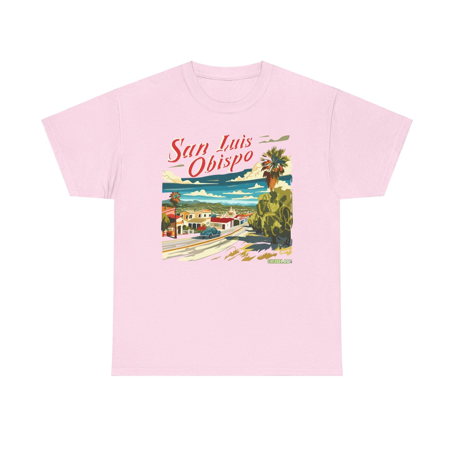 Unisex Heavy Cotton TShirt San Luis Obispo Design 005