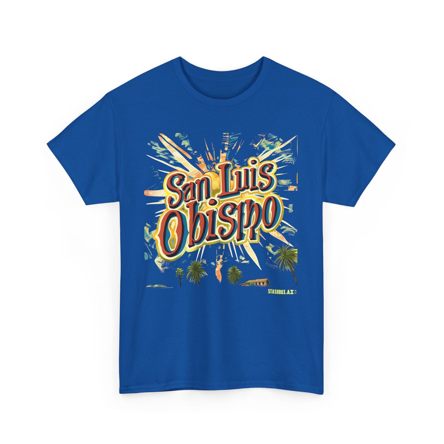 Unisex Heavy Cotton TShirt San Luis Obispo Design 007