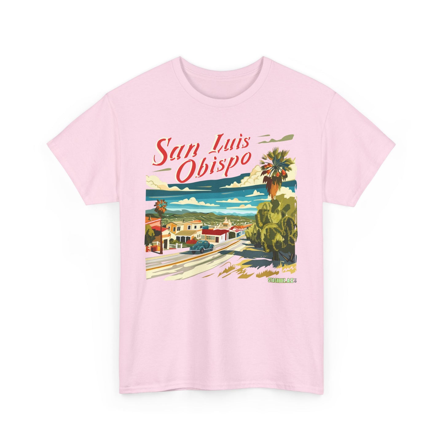 Unisex Heavy Cotton TShirt San Luis Obispo Design 005