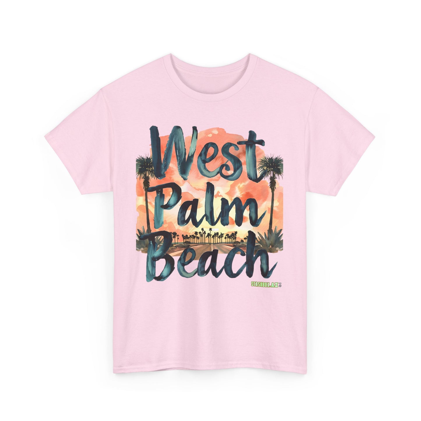 Unisex Heavy Cotton Tee West Palm Beach 003