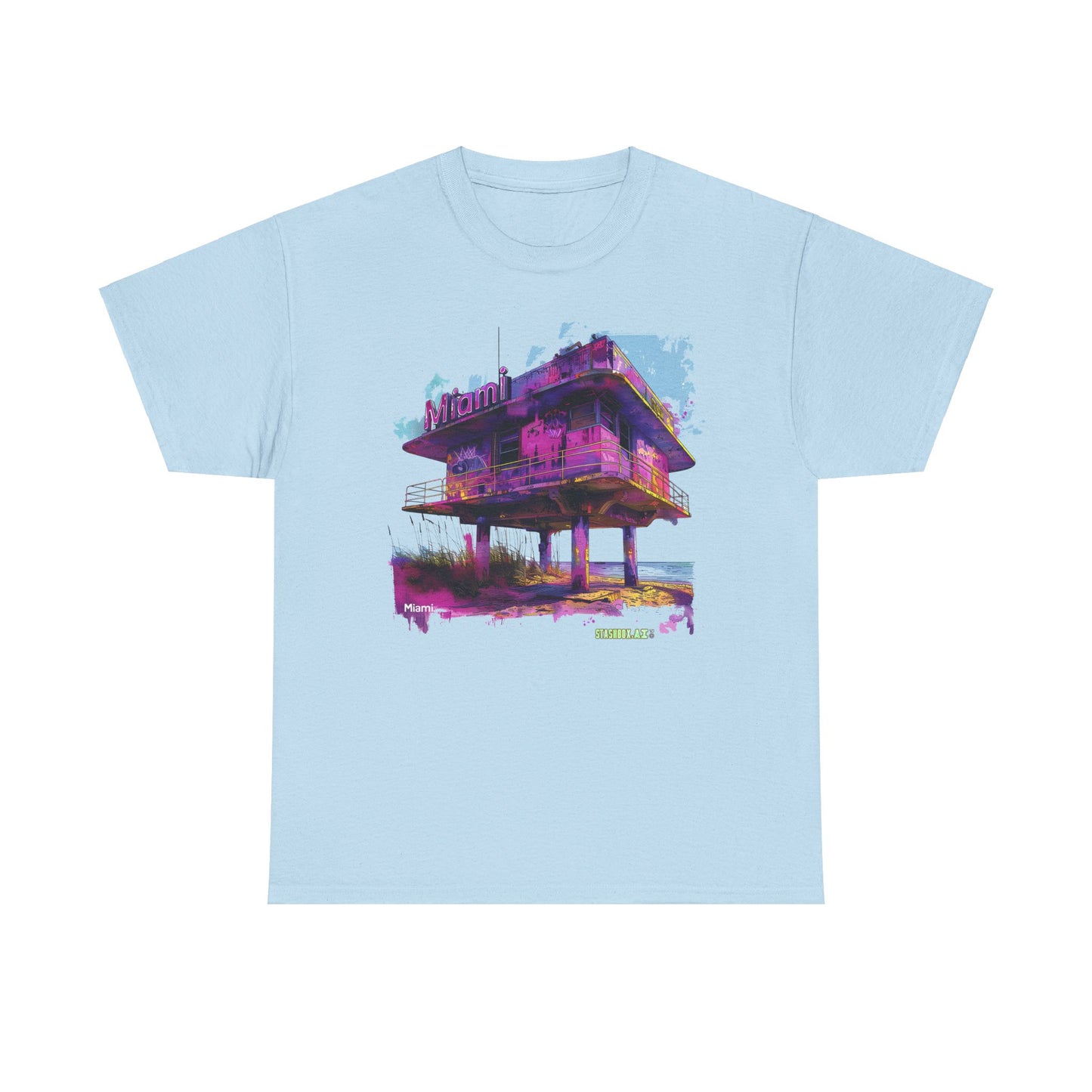 Unisex Heavy Cotton Miami TShirt Design 08