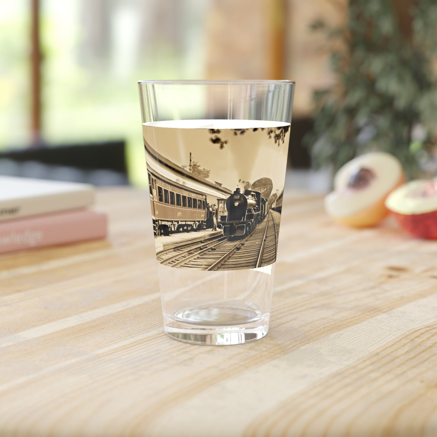 Transport yourself to a bygone era with our Old Classic Trains Pint Glass. The Tabletop Photography Style showcases the timeless allure of vintage locomotives, adding a touch of nostalgia to your drinking experience. #TrainEnthusiast #StashboxExclusive
