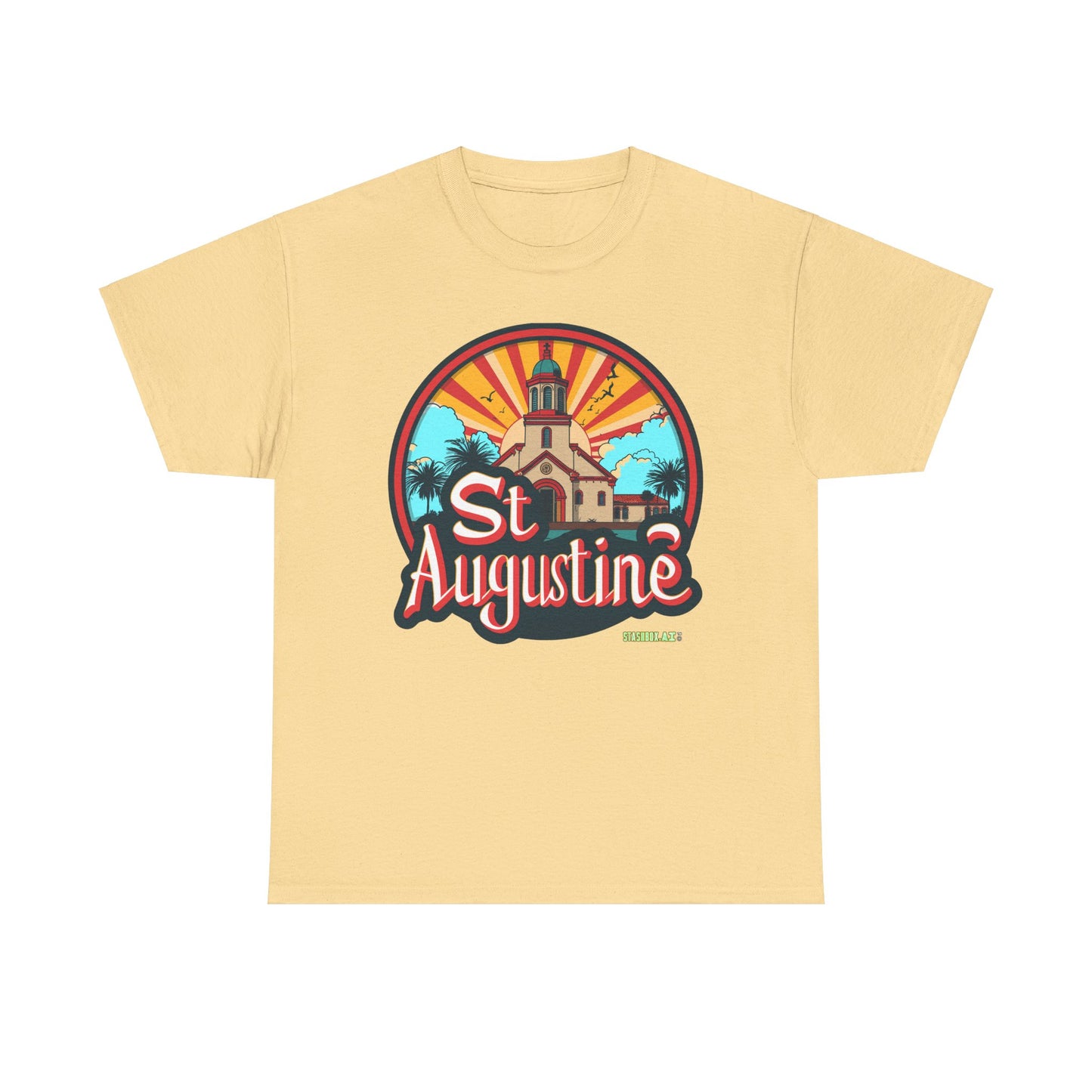 Unisex Heavy Cotton Tee St. Augustine Design 007