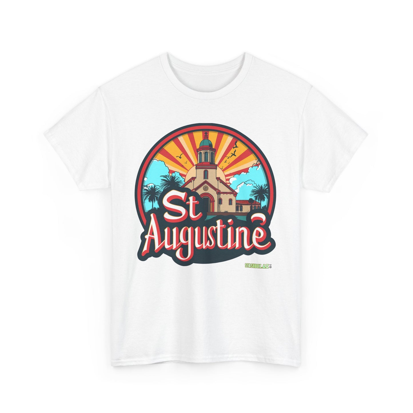 Unisex Heavy Cotton Tee St. Augustine Design 006