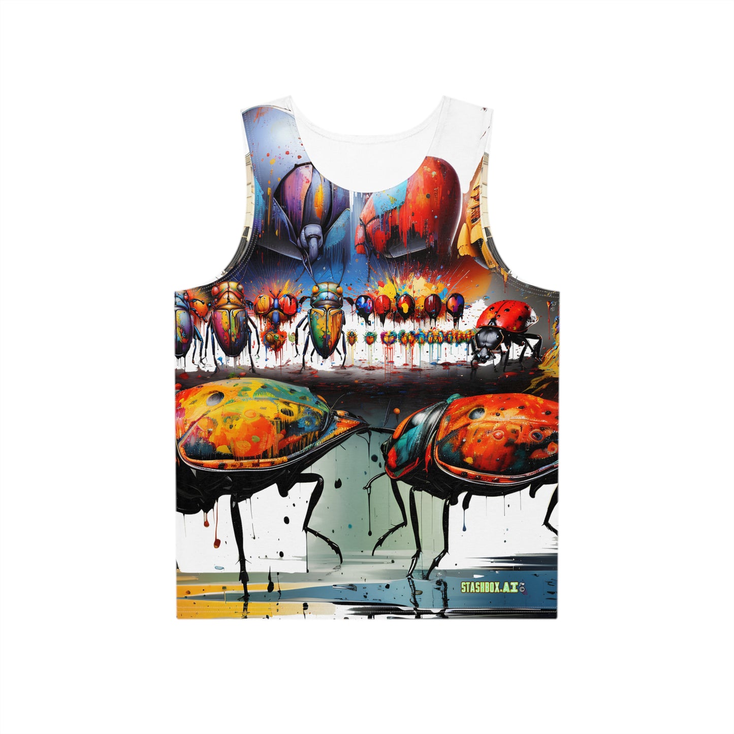 Men's Tank (AOP) Beetles and Cyborg Butterfly